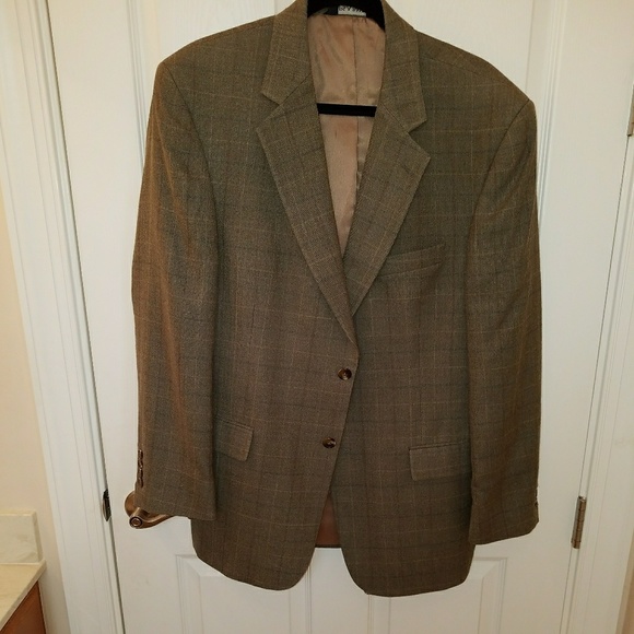 Jos A Banks khaki green lightweight blazer - Picture 1 of 3